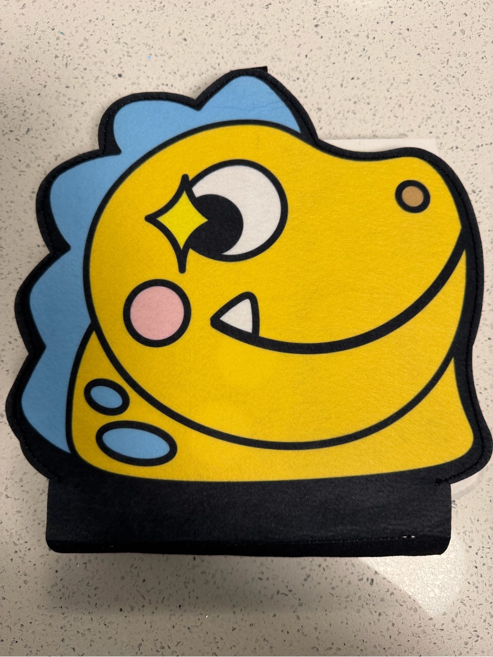 Kids Yellow & Blue Dinosaur Felt Busy Book Approximately 11.4x11.4 inches